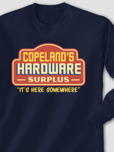 Hardware Surplus Navy Adult Long Sleeve