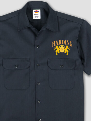 Irish Crest Navy Embroidered Work Shirt