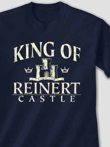 King Of The Castle Navy Adult T-Shirt