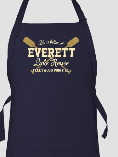 Lake House Navy Apron