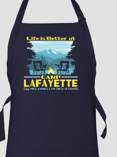 Life Is Better Navy Apron