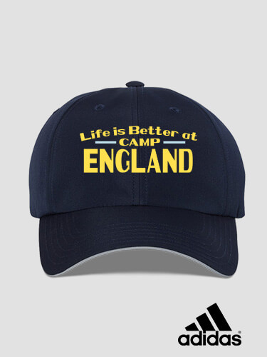 Life Is Better Navy Embroidered Adidas Hat