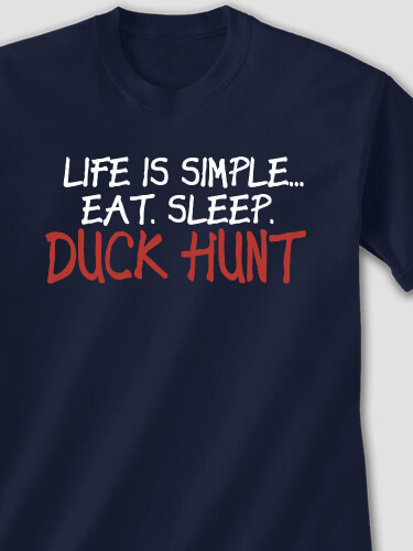 Life is Simple Navy Adult T-Shirt