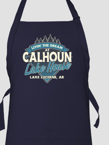 Livin' The Dream Lake House Navy Apron