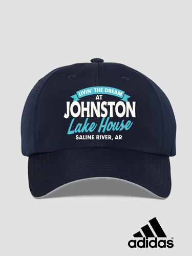Livin' The Dream Lake House Navy Embroidered Adidas Hat