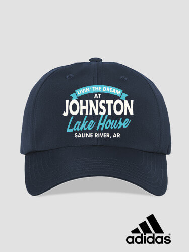 Livin' The Dream Lake House Navy Embroidered Adidas Hat