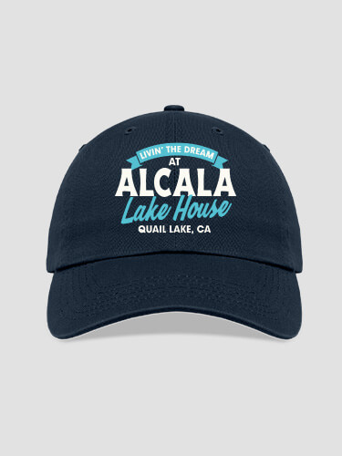 Livin' The Dream Lake House Navy Embroidered Hat