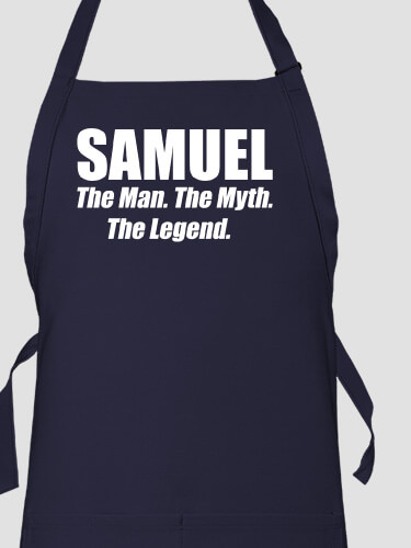 Man Myth Legend Navy Apron