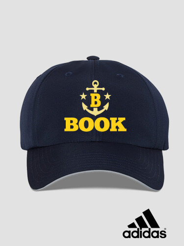 Nautical Monogram Navy Embroidered Adidas Hat