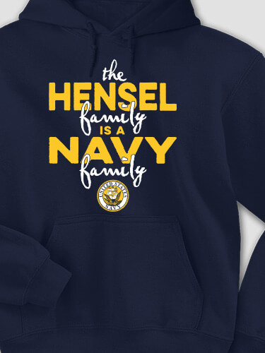 Navy Family Navy Adult Hooded Sweatshirt
