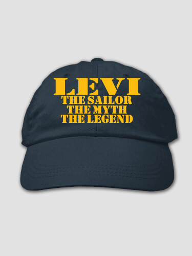 Navy Myth Legend Navy Embroidered Hat