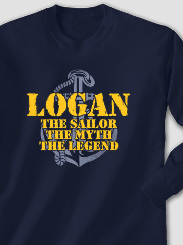 Navy Myth Legend Navy Adult Long Sleeve