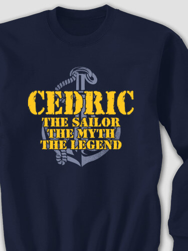 Navy Myth Legend Navy Adult Sweatshirt