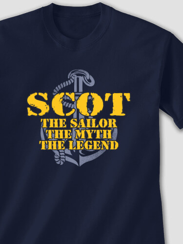 Navy Myth Legend Navy Adult T-Shirt