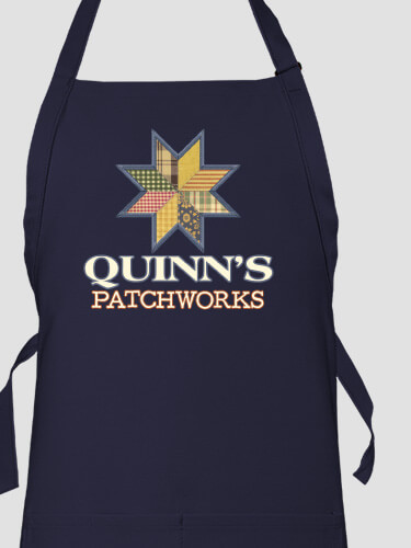 Patchworks Navy Apron