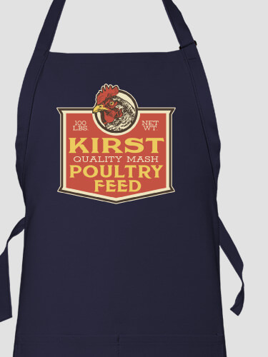 Poultry Feed Navy Apron