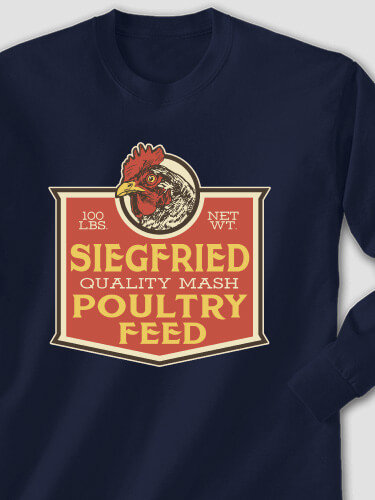 Poultry Feed Navy Adult Long Sleeve
