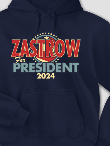 Presidential Election Navy Adult Hooded Sweatshirt