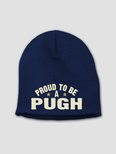 Proud To Be Navy Embroidered Beanie