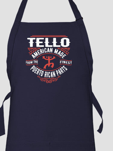 Puerto Rican Parts Navy Apron