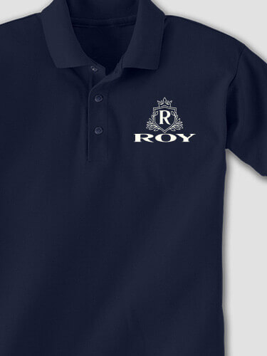 Regal Monogram Navy Embroidered Polo Shirt