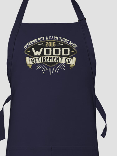 Retirement Company Navy Apron