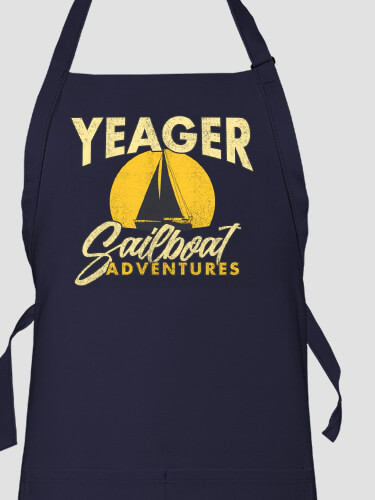 Sailboat Adventures Navy Apron