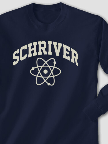 Science Navy Adult Long Sleeve