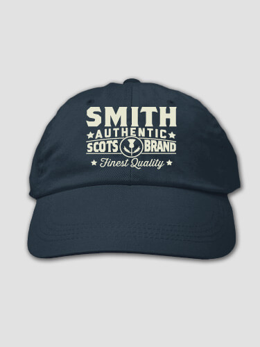 Scots Brand Navy Embroidered Hat