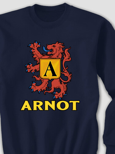 Scottish Monogram Navy Adult Sweatshirt