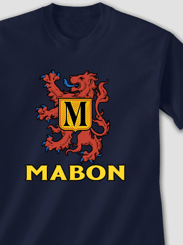 Scottish Monogram Navy Adult T-Shirt