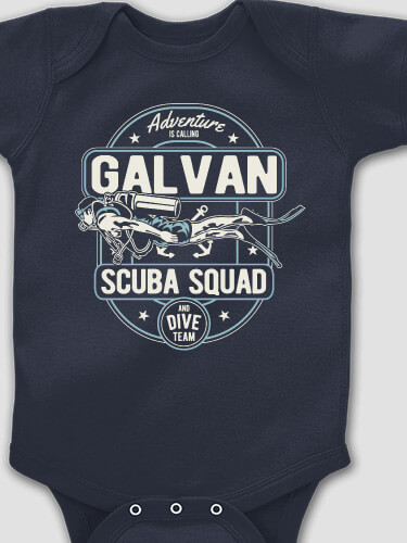 Scuba Navy Baby Bodysuit