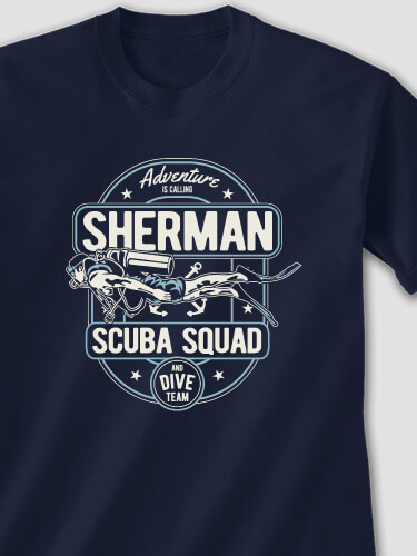 Scuba Navy Adult T-Shirt