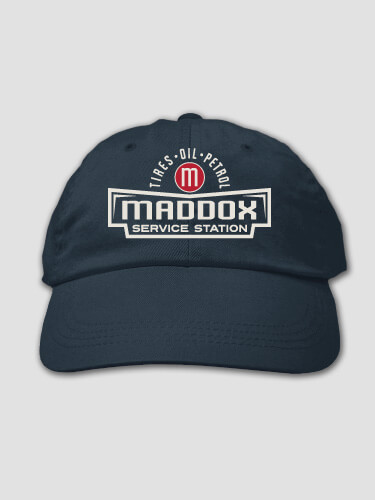 Service Station Navy Embroidered Hat