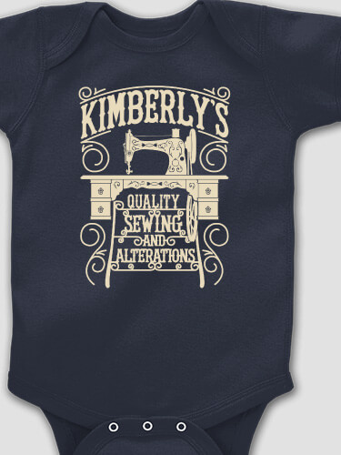 Sewing And Alterations Navy Baby Bodysuit