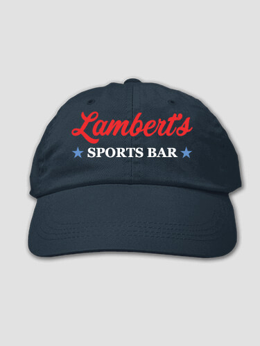 Sports Bar Navy Embroidered Hat