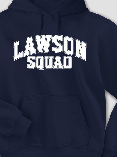 Squad Navy Adult Hooded Sweatshirt