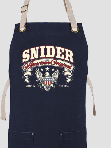 American Original Navy/Stone Canvas Work Apron