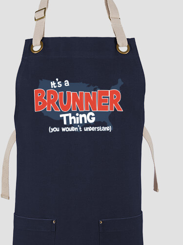 American Thing Navy/Stone Canvas Work Apron