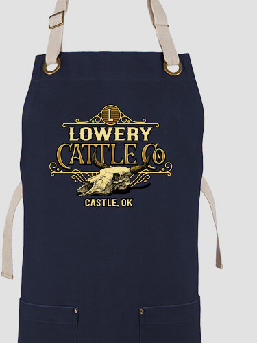 Cattle Company Navy/Stone Canvas Work Apron
