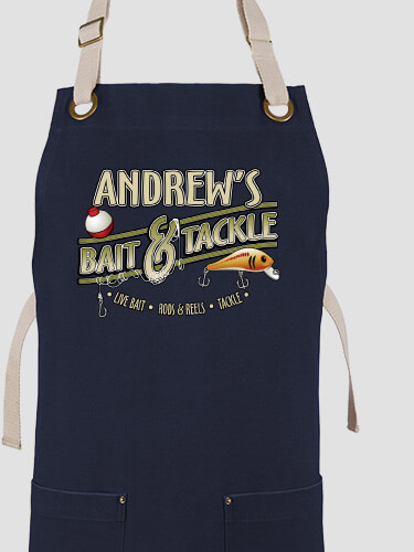 Classic Bait and Tackle Navy/Stone Canvas Work Apron