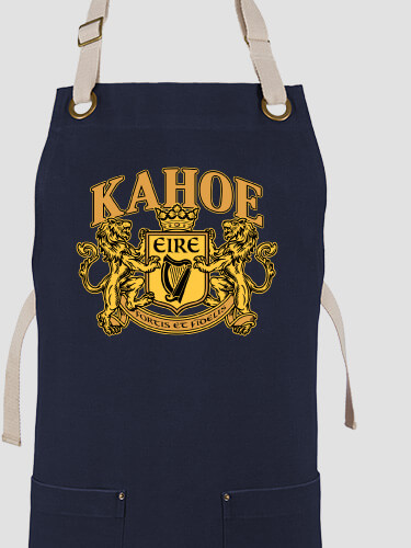 Irish Crest Navy/Stone Canvas Work Apron