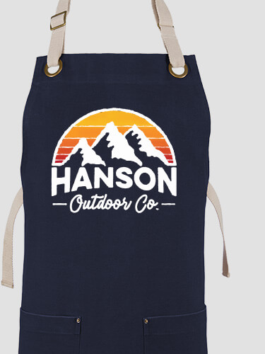 Outdoor Company Navy/Stone Canvas Work Apron