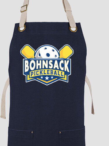 Pickleball Navy/Stone Canvas Work Apron