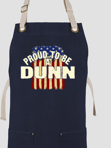 Proud To Be Navy/Stone Canvas Work Apron