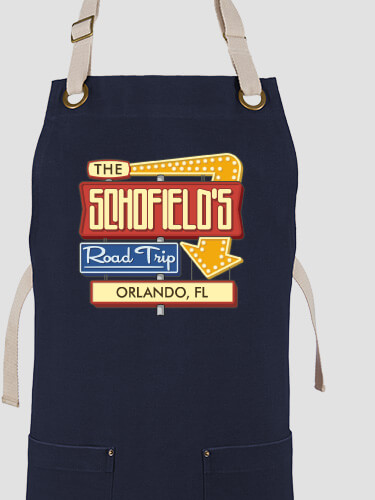 Road Trip Navy/Stone Canvas Work Apron