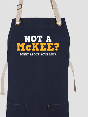 Sorry About Your Luck Navy/Stone Canvas Work Apron
