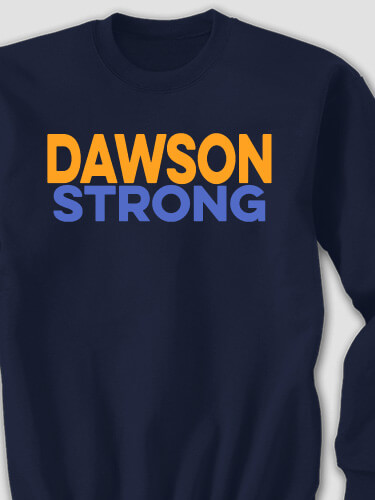 Strong Navy Adult Sweatshirt