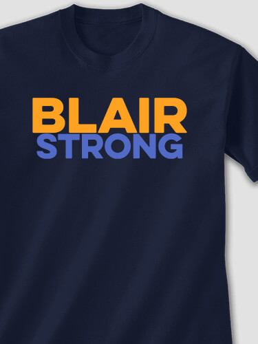 Strong Navy Adult T-Shirt