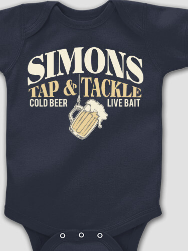 Tap and Tackle Navy Baby Bodysuit